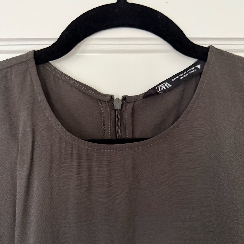 NWOT - Zara Charcoal Maxi Dress - Size M - Picture 7 of 12